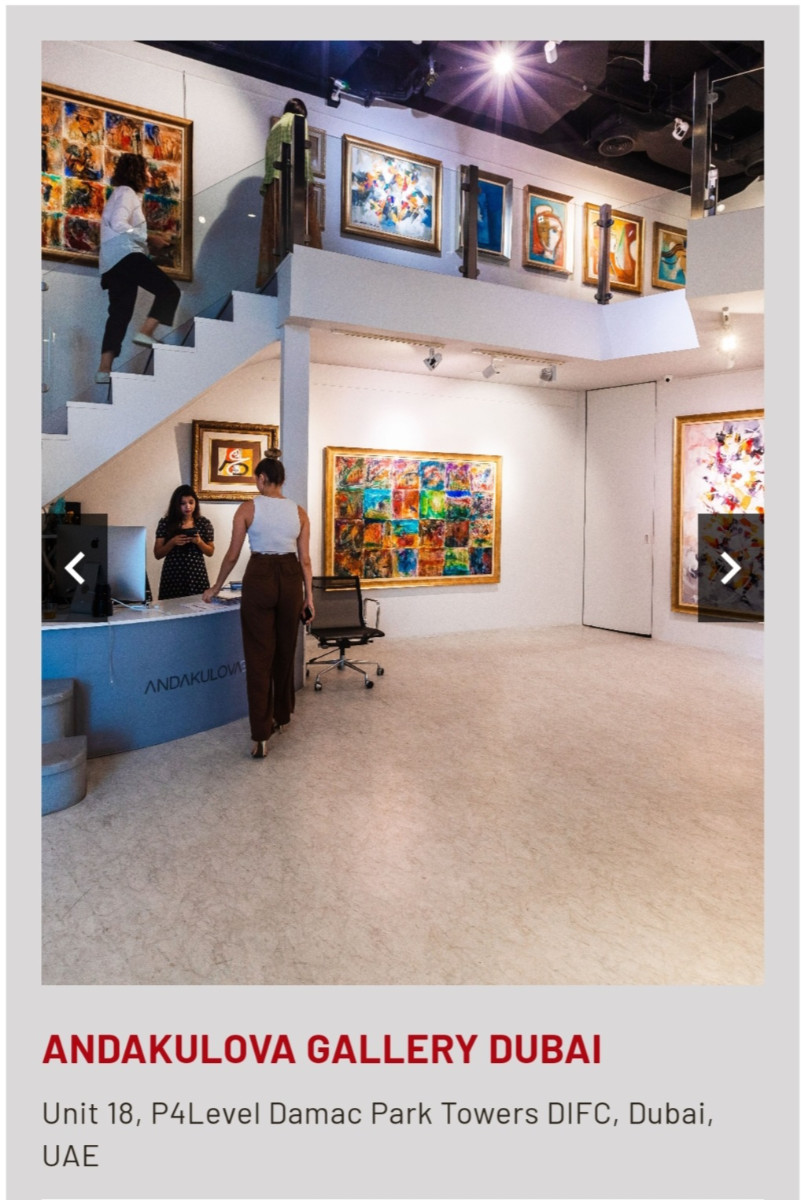 GALERÍA ANDAKULOVA sur le site d’ARTactif
