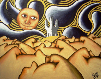 Obra contemporánea nombrada « Le Gardien des Rêves », Hecho por EDOUARD LERUSTE