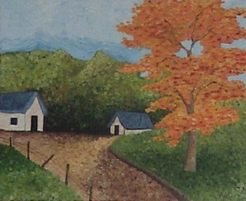 Obra contemporánea nombrada « la ferme », Hecho por ANGELE