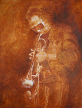 Obra contemporánea nombrada « Miles Davis II », Hecho por KATIA FONDECAVE