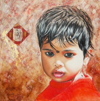 Obra contemporánea nombrada « le petit indien », Hecho por LYSAND
