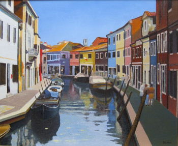 Obra contemporánea nombrada « Burano », Hecho por MARCEL DUMAS