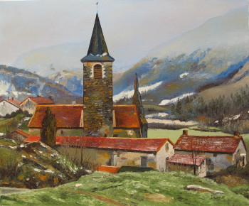 Obra contemporánea nombrada « Elégance hivernale », Hecho por MARCEL DUMAS