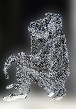 Obra contemporánea nombrada « singe 5 », Hecho por JEAN-CHARLES BELLIARD