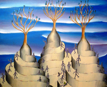 Obra contemporánea nombrada « Perspective inconcevable. », Hecho por EDOUARD LERUSTE