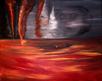 Obra contemporánea nombrada « Mal de mer ,rouge », Hecho por WALDEMAR NOBRE
