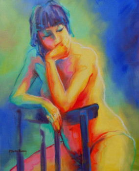 Obra contemporánea nombrada « LA CHAISE », Hecho por R. BERTIN BISSON