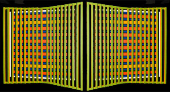 Obra contemporánea nombrada « Portail 04 », Hecho por JEAN CLAUDE MAUREL