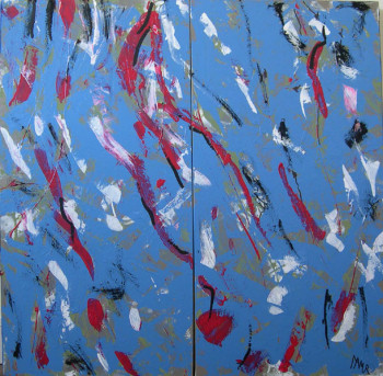 Obra contemporánea nombrada « "Heading'home" ou "Aquatique 2" », Hecho por BERTRAND NAMUR