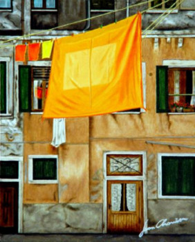 Obra contemporánea nombrada « Couleurs sur un fil », Hecho por JEAN CHOUET