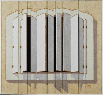 Obra contemporánea nombrada « Fenêtre II », Hecho por JEAN CLAUDE MAUREL