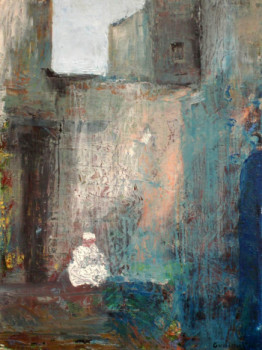 Obra contemporánea nombrada « Le mendiant », Hecho por GUILLOU