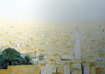 Obra contemporánea nombrada « Midi sur la médina », Hecho por GUILLOU