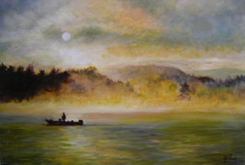 Obra contemporánea nombrada « Cote dans la Brume », Hecho por FRAGAL