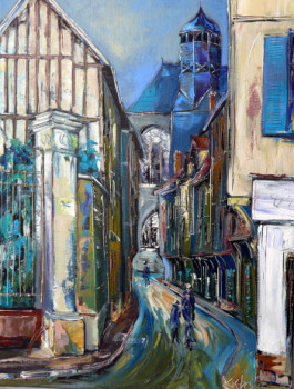 Obra contemporánea nombrada « rue du Vauluisant   TROYES  aube  10 », Hecho por GEBO