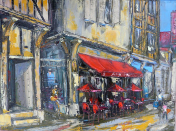 Obra contemporánea nombrada « terrasse rue Champeaux TROYES aube 10 », Hecho por GEBO