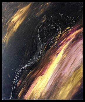 Obra contemporánea nombrada « Moon Madness », Hecho por RUTH F.