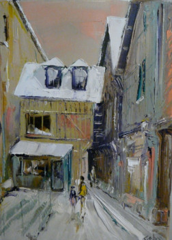 Obra contemporánea nombrada « ruelle des Chats TROYES Aube FRANCE », Hecho por GEBO