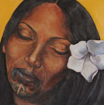 Obra contemporánea nombrada « SONGEUSE », Hecho por JOE JOHNSON