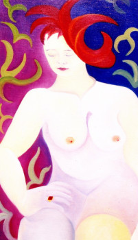 Obra contemporánea nombrada « petit nu blanc », Hecho por FRANçOISE COEURET