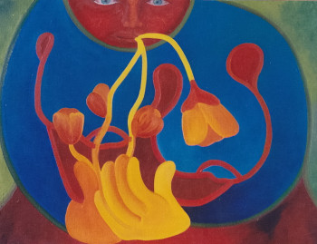 Obra contemporánea nombrada « un bon petit diable », Hecho por FRANçOISE COEURET