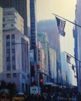 New York "Les drapeaux" En el sitio ARTactif