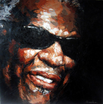 Obra contemporánea nombrada « Ray Charles n°23 », Hecho por ANNA PRASOLOVA