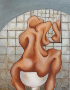 Obra contemporánea nombrada « Bather », Hecho por CARRUCO