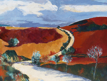 Obra contemporánea nombrada « chemin ensoleillé », Hecho por SANCELME