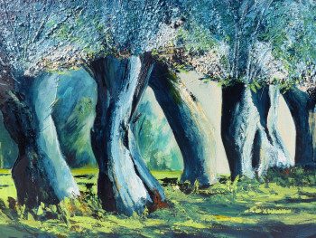 Obra contemporánea nombrada « Les arbres tétards », Hecho por SANCELME