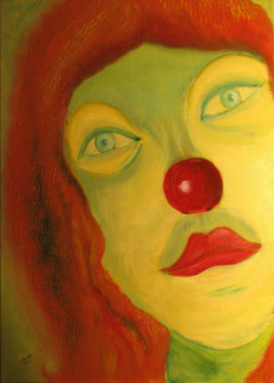 Obra contemporánea nombrada « Le nez rouge », Hecho por A-JYS