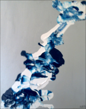 Obra contemporánea nombrada « BLUE MELT 1 », Hecho por RUTH F.