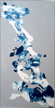 Obra contemporánea nombrada « BLUE MELT 2 », Hecho por RUTH F.