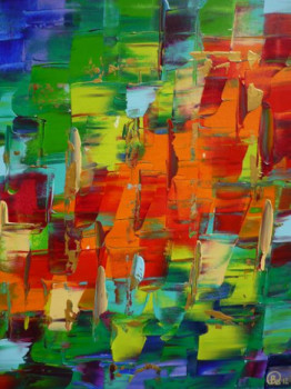 Obra contemporánea nombrada « Les Coquelicots », Hecho por OLIVIA BOA