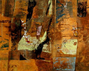 Obra contemporánea nombrada « Terre de Feu », Hecho por MICHEL BURET