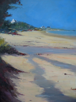 Obra contemporánea nombrada « la riviere a la mer », Hecho por ALAIN COJAN