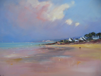 Obra contemporánea nombrada « basse mer », Hecho por ALAIN COJAN