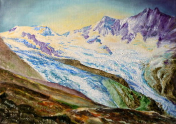 Obra contemporánea nombrada « Saas Fee », Hecho por DARNAL