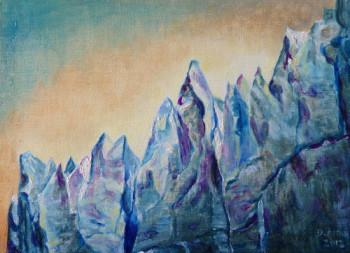 Obra contemporánea nombrada « séracs 2 », Hecho por DARNAL