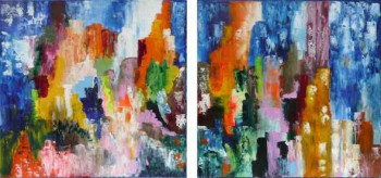 Obra contemporánea nombrada « Impression couleurs », Hecho por ABB
