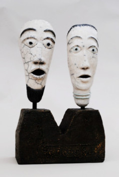 Obra contemporánea nombrada « Le couple », Hecho por JEAN-PIERRE TAUZIA