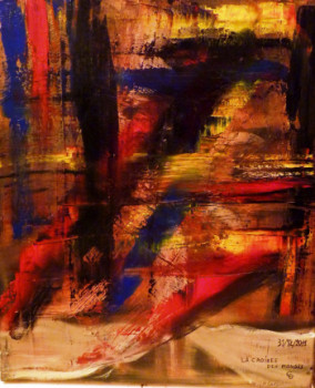Obra contemporánea nombrada « La croisée des mondes », Hecho por CHRISTINE DELFOSSE