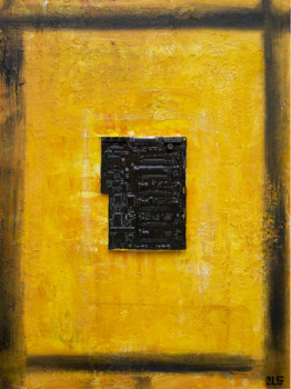 Obra contemporánea nombrada « Cyberadiation-jaune », Hecho por OLG