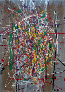 Obra contemporánea nombrada « DV serie. WTC 2 », Hecho por OLG