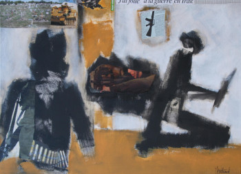 Obra contemporánea nombrada « J'ai joué à la guerre en Irak », Hecho por ALAIN BERTHAUD