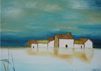 Obra contemporánea nombrada « Belle solitude », Hecho por CHANTALA