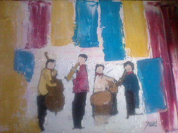 Obra contemporánea nombrada « QUARTET », Hecho por ZAëL