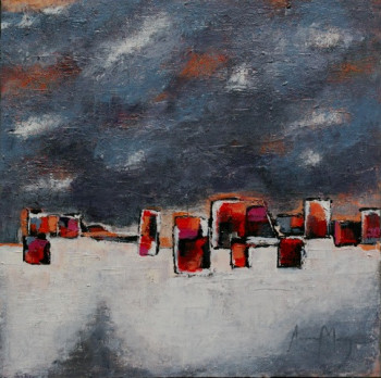 Obra contemporánea nombrada « composition », Hecho por ANNE MONGE