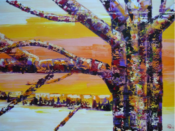 Obra contemporánea nombrada « Automne 3 », Hecho por OLIVIA BOA