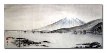 Obra contemporánea nombrada « Mont Fuji », Hecho por ENCRE-ZEN